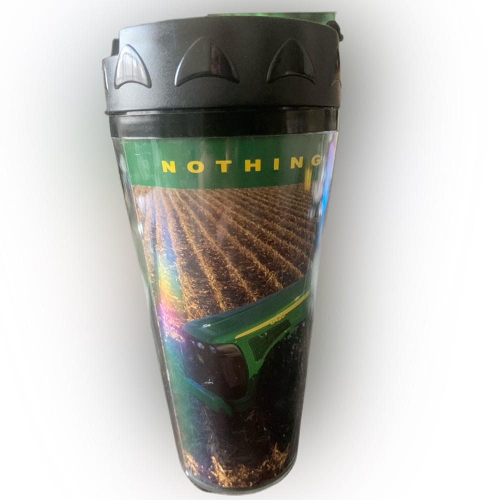 NEW NOS John Deere Nothing Runs Like a Deere Tumbler Mug Thermo Serv Made In USA